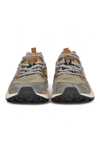Sneaker uomo in camoscio e nylon multicolor. FLOWER MOUNTAIN | YAMANO3 MAN-1E79